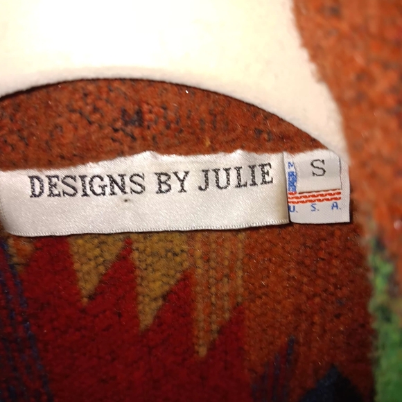 Designs By Julie Colorful Geometric Women's Jacket - Picture 5 of 6